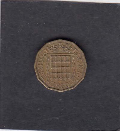 Beschrijving: 3 Pence ELIZABETH II